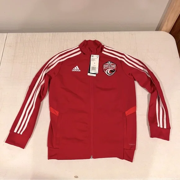 BRAND NEW NWT NEVER WORN Adidas Tiro 19 Training Jacket Youth - Red - D95922 - Picture 1 of 6